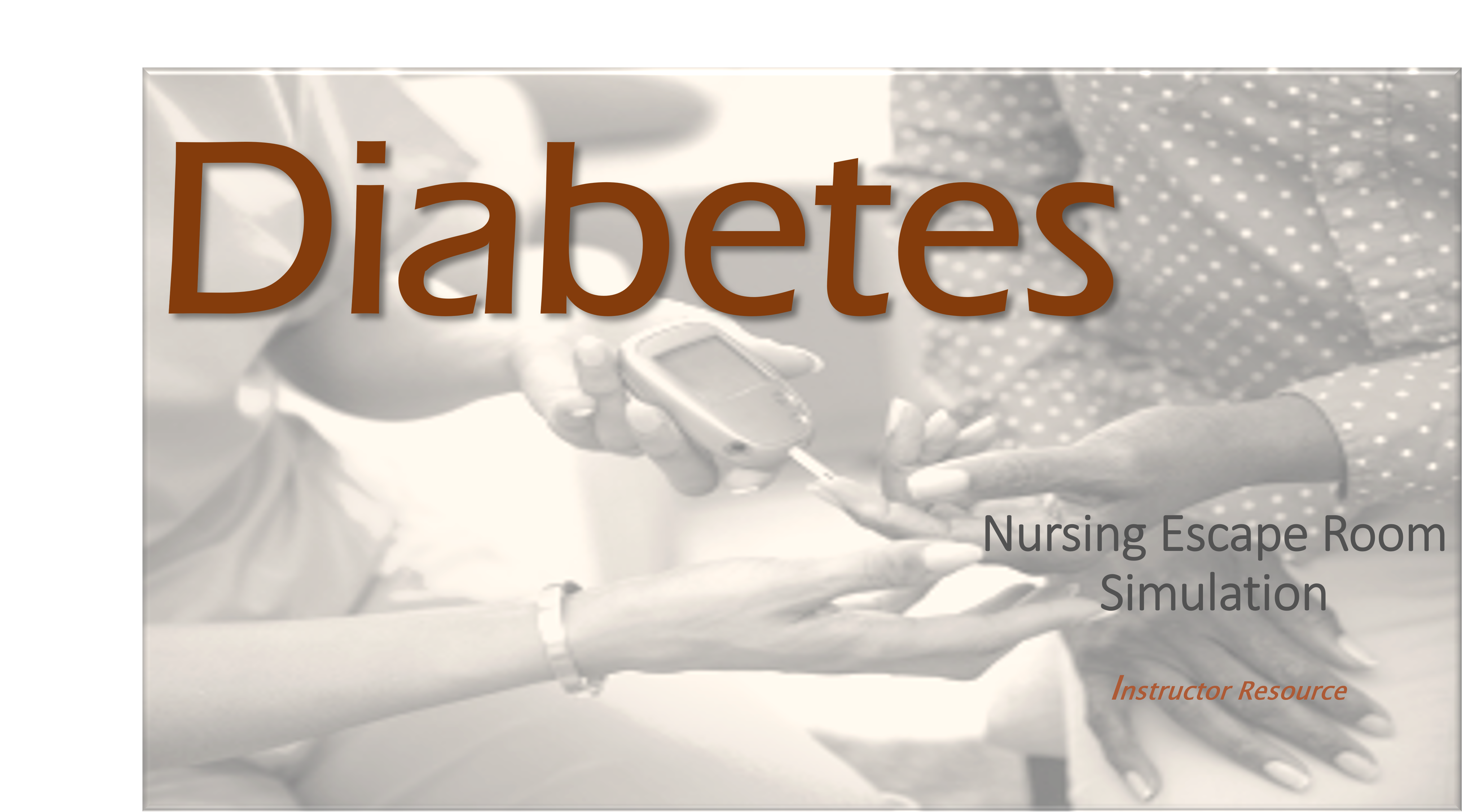 NEW! Nursing Diabetes Mellitus Escape Room