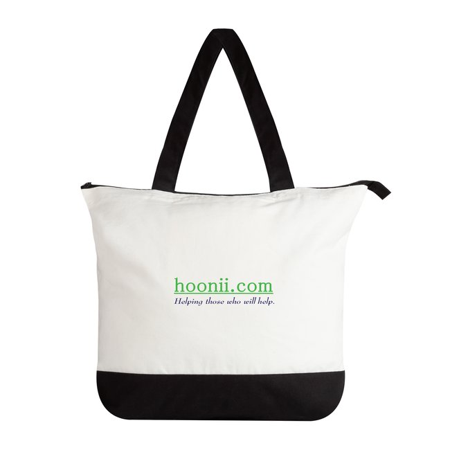hoonii™ 2-Toned Zip Tote Bag